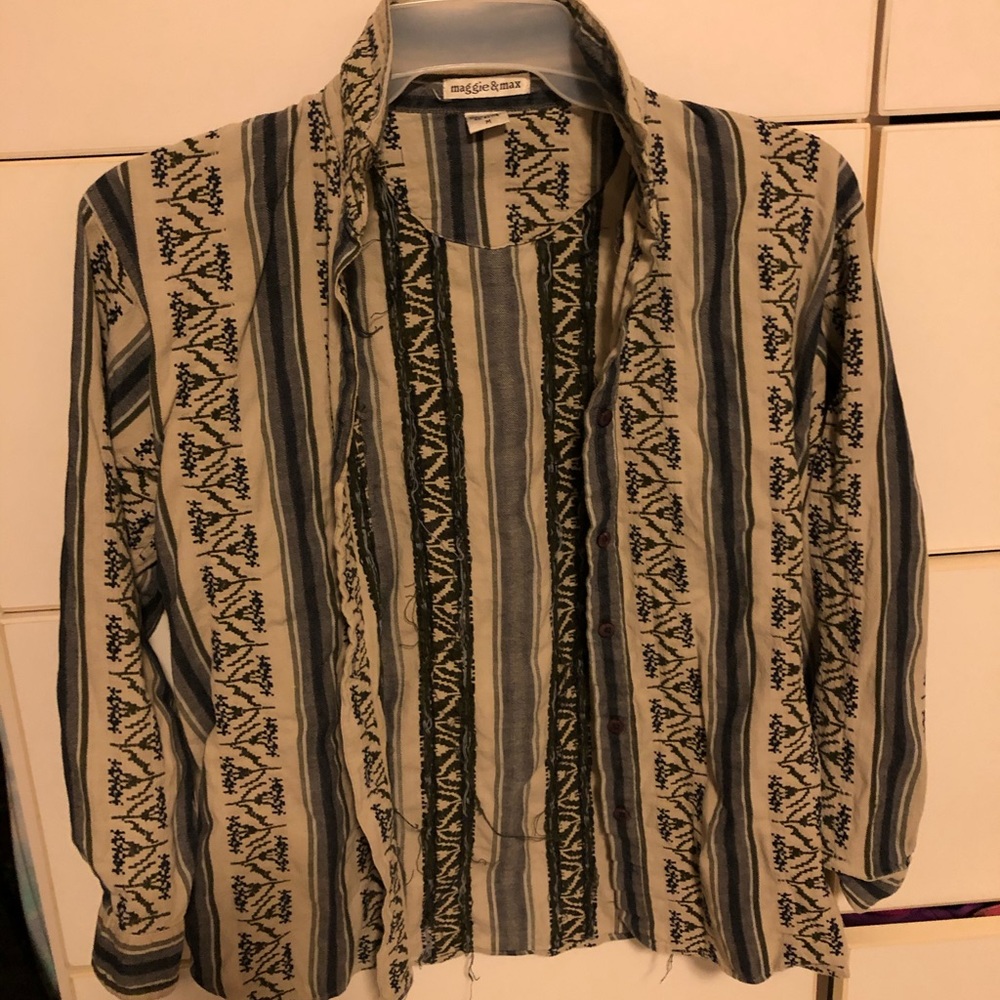 boho button up